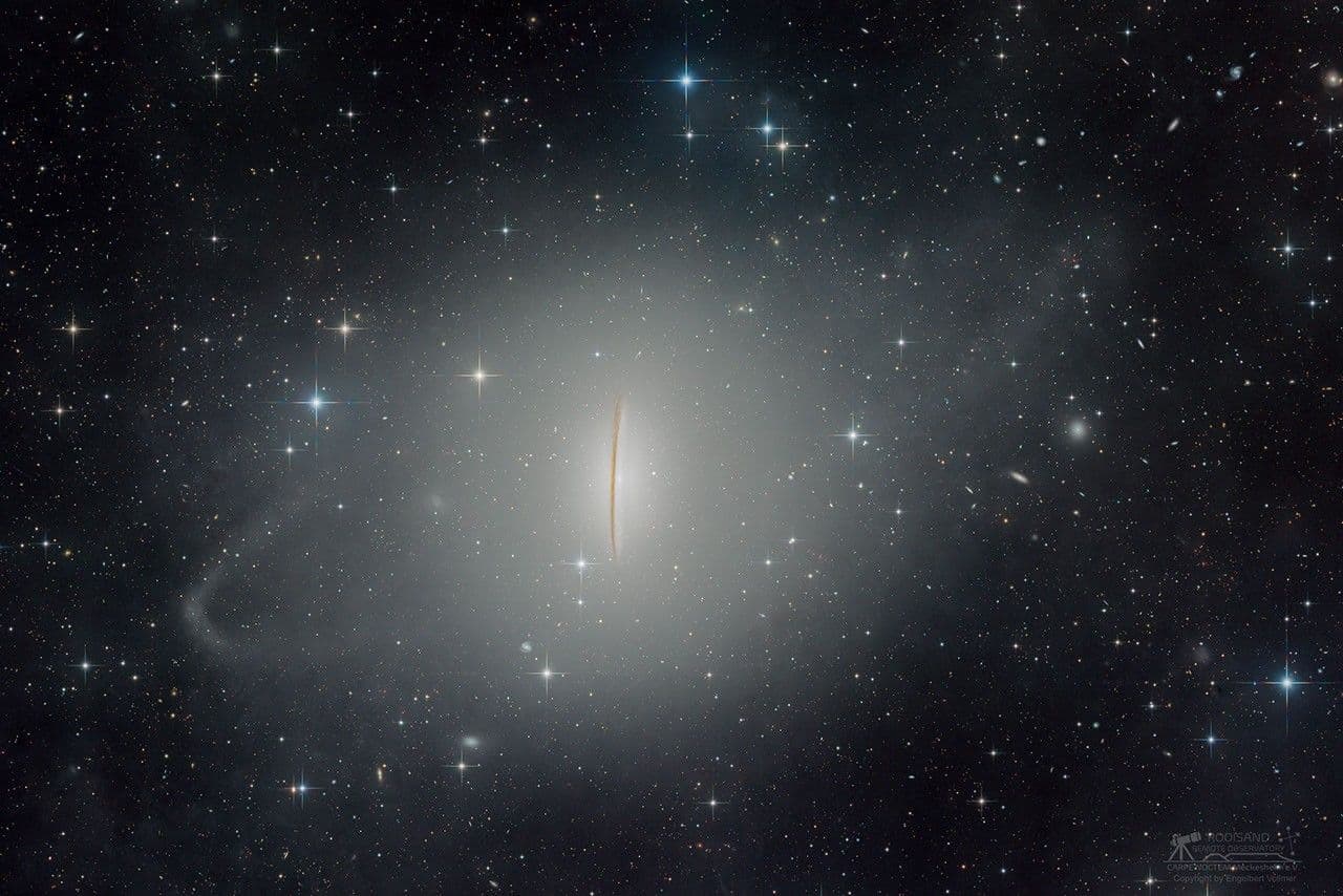 APOD: 2026 October 5 – M104: The Sombrero Galaxy’s Tidal Streams